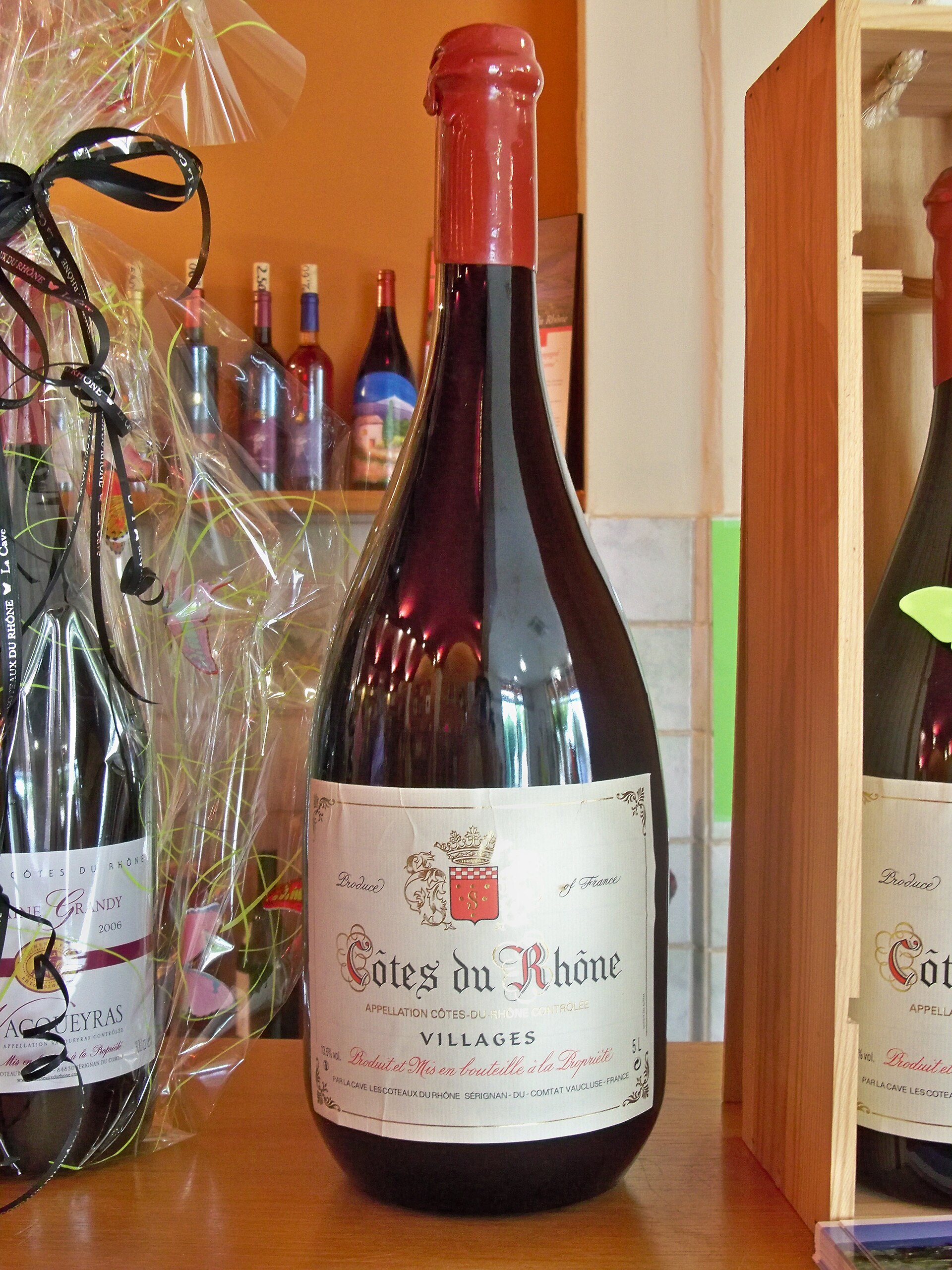 French wine village stone