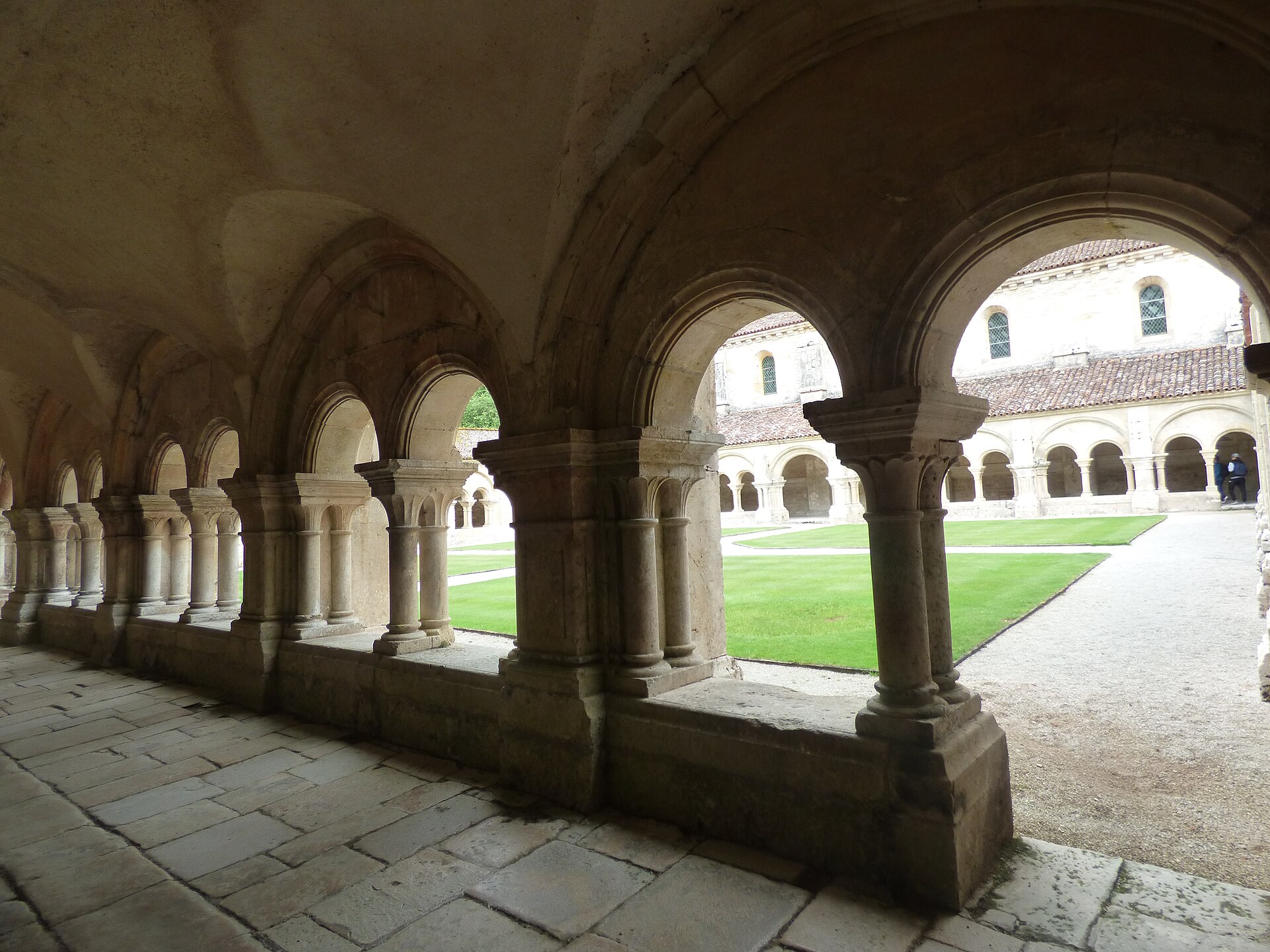 Cistercian abbey courtyard