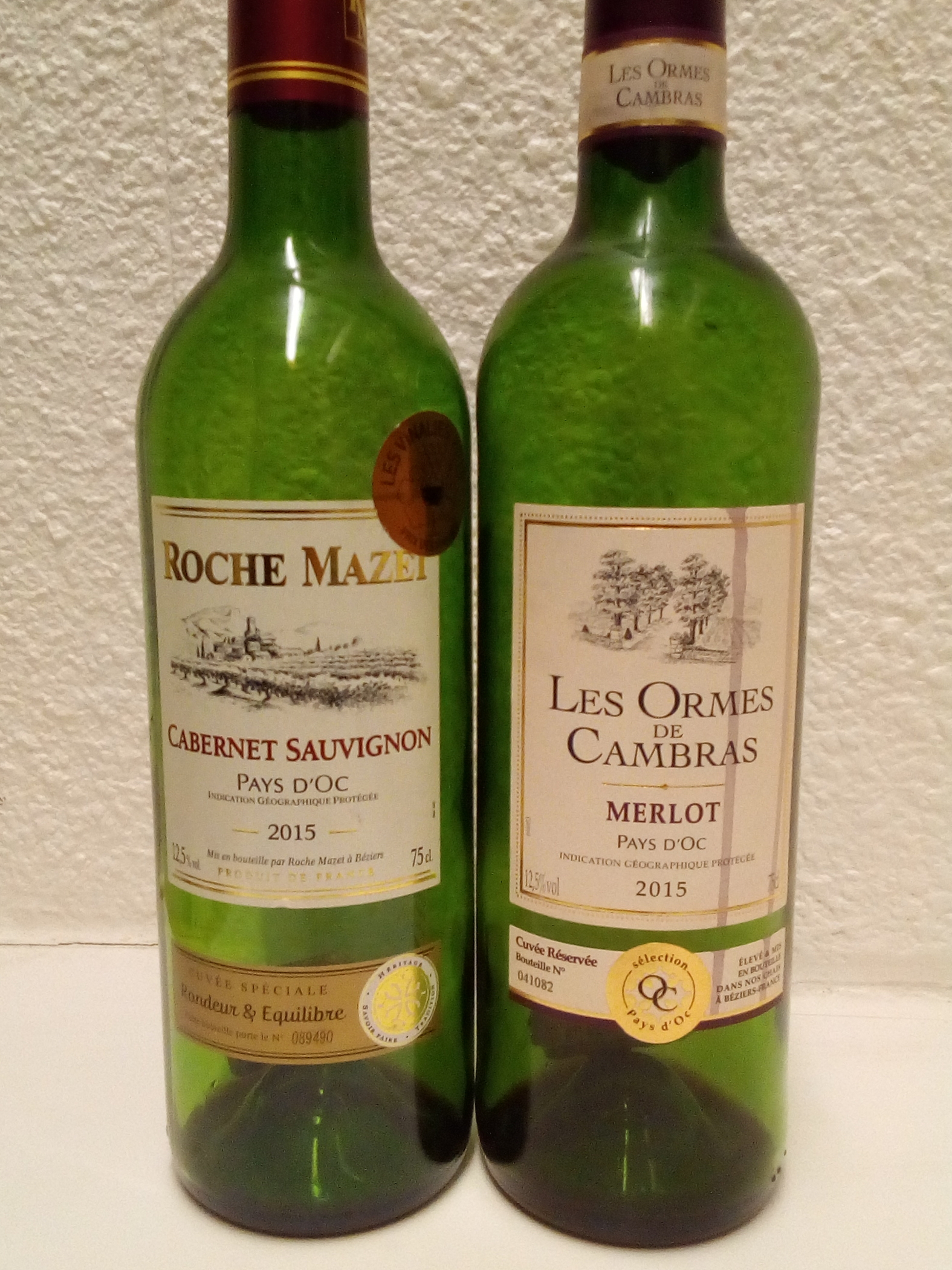 French wine label bottle