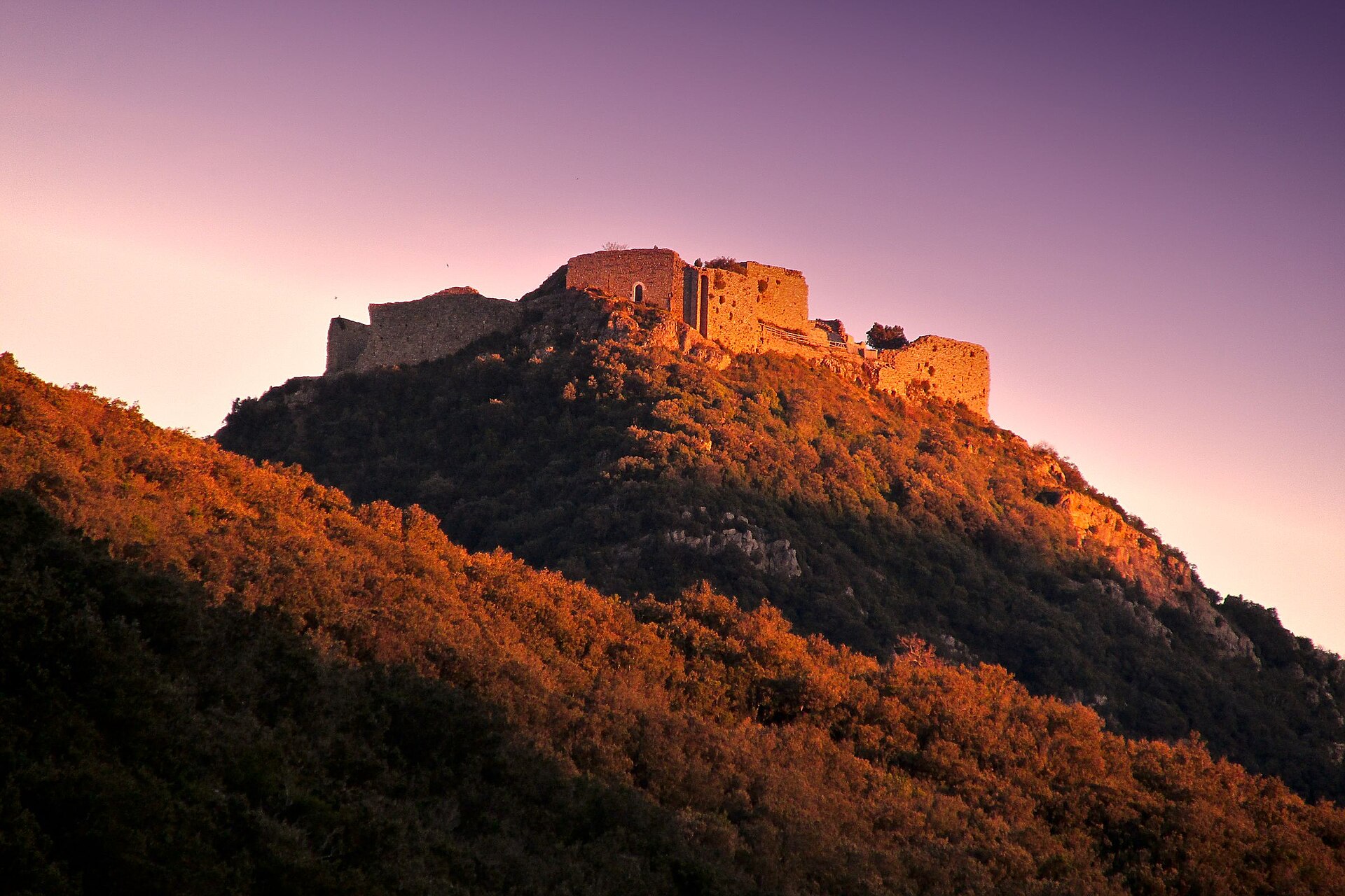 Cathar castle Corbieres