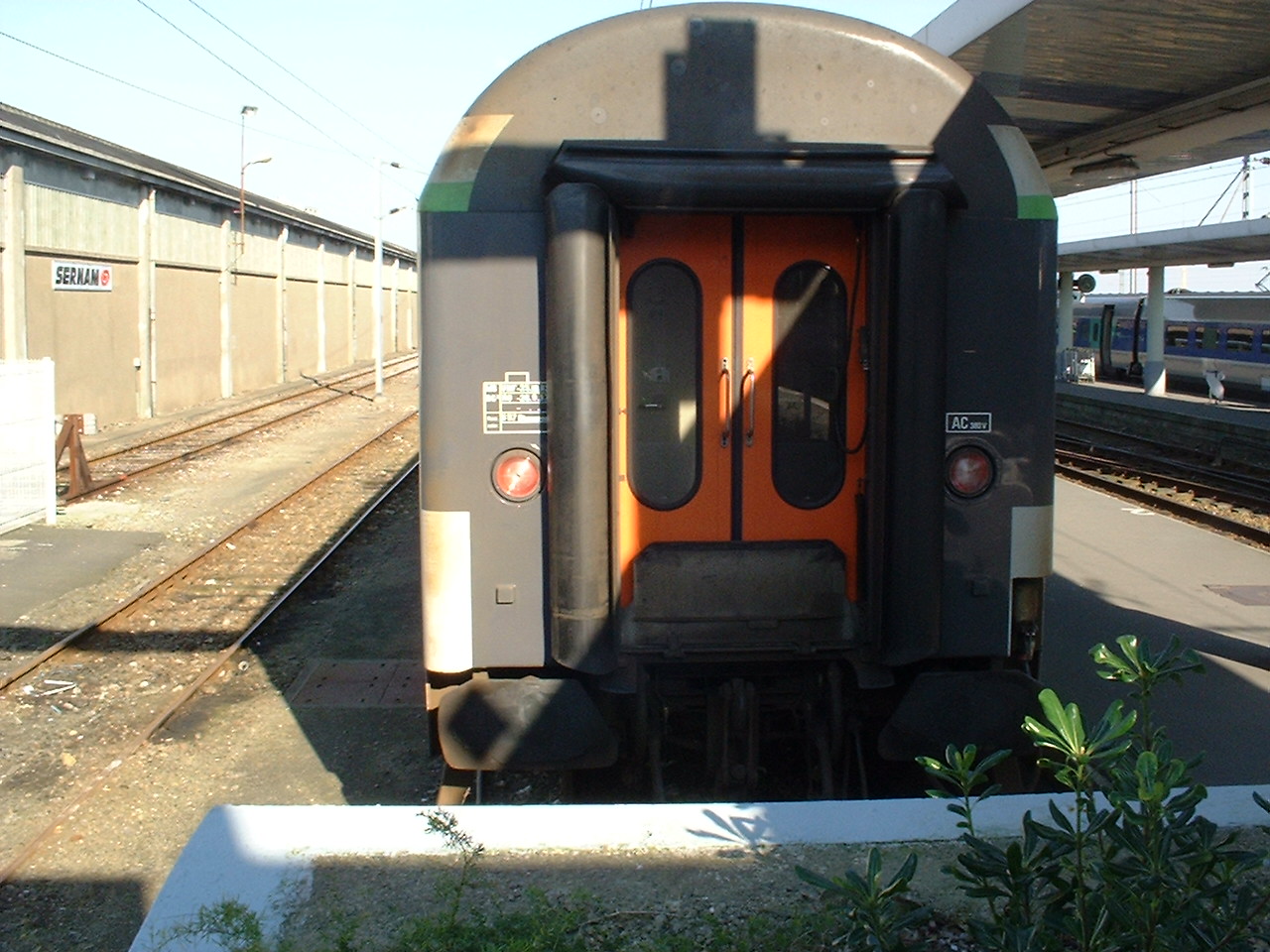 French regional train countryside