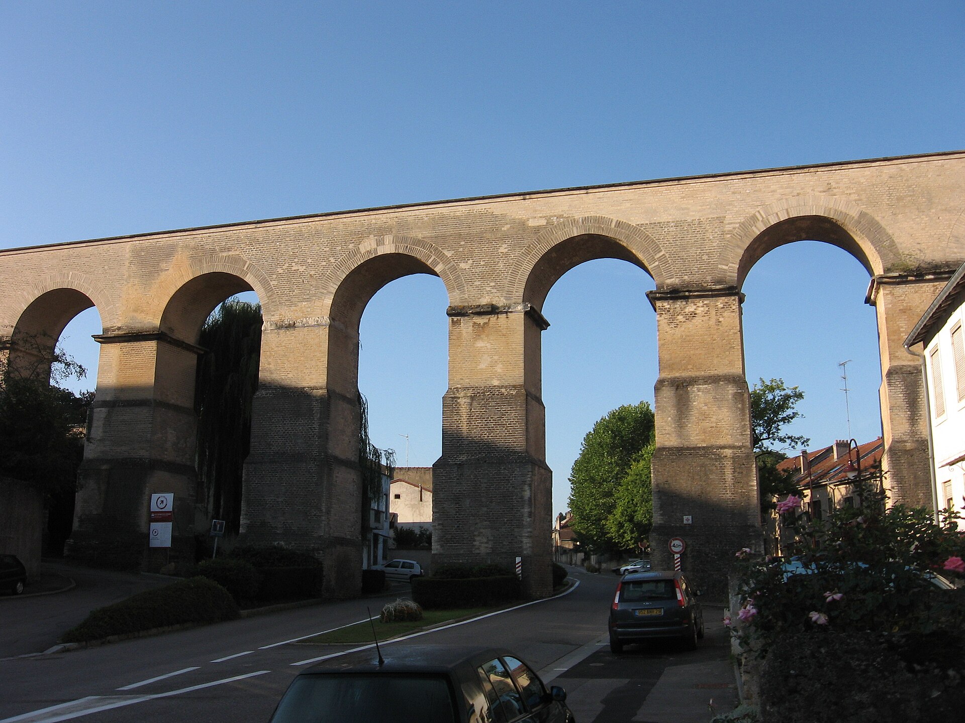 Roman aqueduct arches France